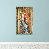 Een scriptie waarin een account wordt geschreven canvas afdruk (Insitu (Houten vloer))