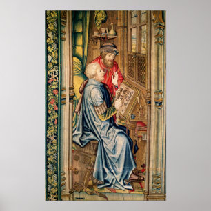 Een scriptie waarin een account wordt geschreven poster