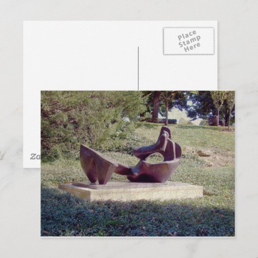 Een sculptuur in Kansas City Briefkaart (Voorkant / Achterkant)