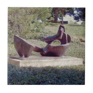 Een sculptuur in Kansas City Tegeltje