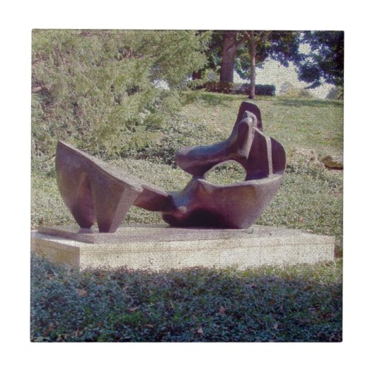 Een sculptuur in Kansas City Tegeltje (Voorkant)