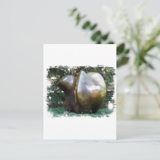 Een sculptuur van de stad Kansas in het park Briefkaart (Staand voorkant)