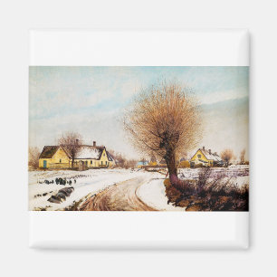 Een Sealand-dorp. Winter van Laurits Ring Magneet