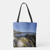 Een Seashell zit op een rots | Dumfries, Schotland Tote Bag (Achterkant)