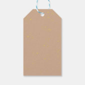 Een seconde links zandloper Nieuwjaar Cadeaulabel (Achterkant)