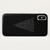 Een segment van de Pi-driehoek Case-Mate iPhone Case (Achterkant (horizontaal))