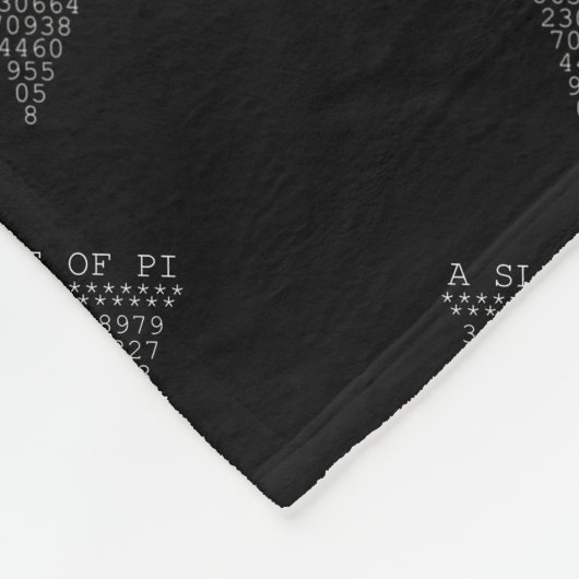 Een segment van de Pi-driehoek Fleece Deken (Hoek)