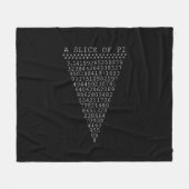 Een segment van de Pi-driehoek Fleece Deken (Voorkant (Horizontaal))