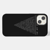 Een segment van de Pi-driehoek iPhone Hoesje (Achterkant horizontaal)