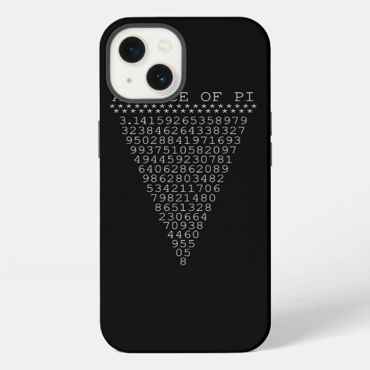Een segment van de Pi-driehoek iPhone Hoesje (Achterkant)