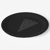 Een segment van de Pi-driehoek Papieren Bordje (Gekanteld)