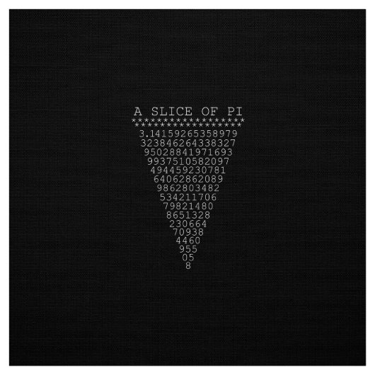 Een segment van de Pi-driehoek Stof (Swatch)