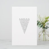 Een segment van i-presentatie briefpapier (Staand voorkant)