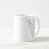 Een segment van i-presentatie koffiemok (Voorkant rechts)