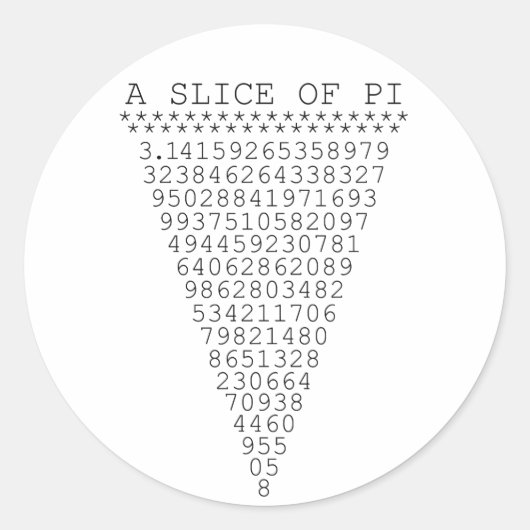 Een segment van i-presentatie ronde sticker (Voorkant)