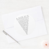 Een segment van i-presentatie ronde sticker (Envelop)