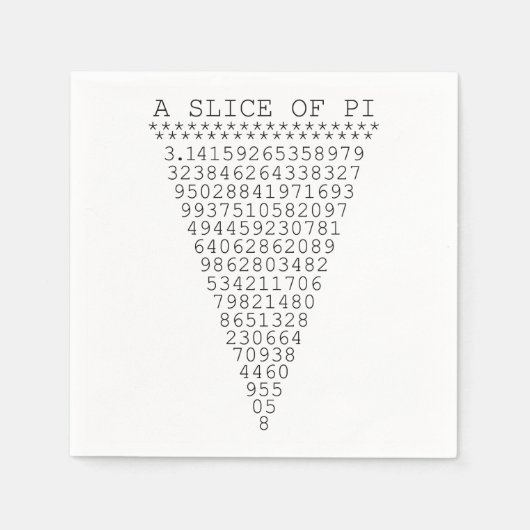 Een segment van i-presentatie servetten (Voorkant)