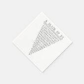 Een segment van i-presentatie servetten (Hoek)