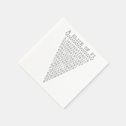 Een segment van i-presentatie servetten (Hoek)