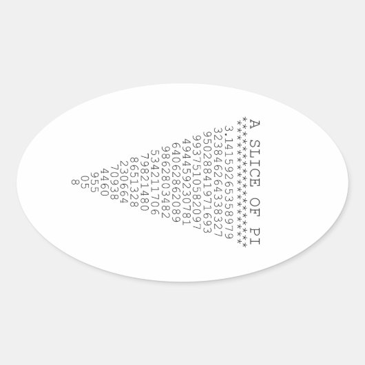 Een segment van PCI-afbeelding Ovale Sticker (Voorkant)