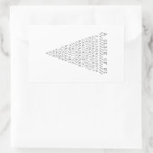 Een segment van PCI-afbeelding Rechthoekige Sticker (Tas)