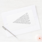 Een segment van PCI-afbeelding Rechthoekige Sticker (Envelop)