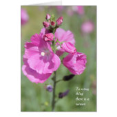 Een seizoen en tijd Hollyhock (Voorkant)