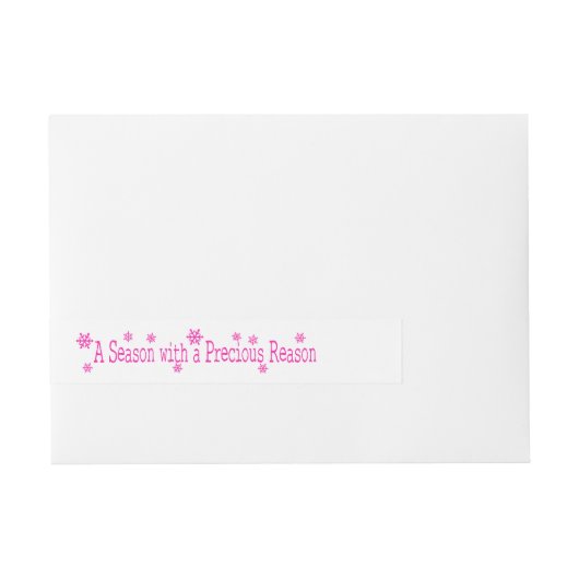 Een seizoen met een kostbare reden omwikkelbaar adreslabel (Voorkant)