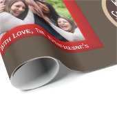 Een seizoen van liefde en lach kerstmis cadeaupapier (Rol Hoek)