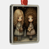 Een seizoen van vriendschap - een vriendschap metalen ornament (Rechts)