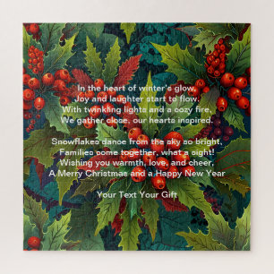 Een seizoen vol vreugde en kerstmagie legpuzzel