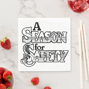 Een seizoen voor veiligheidspapier servetten