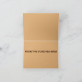 Een seizoensgebonden herfst herfstverjaardagskaart bedankkaart (Binnen)