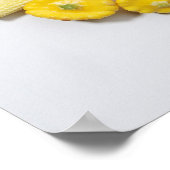 Een selectie van gele groenten en fruit. poster (Hoek)