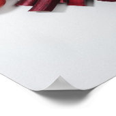 Een selectie van rode groenten en fruit. poster (Hoek)