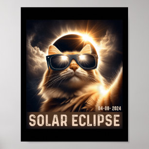 Een selfie maken met Solar 2024 Eclipse die GL dra Poster