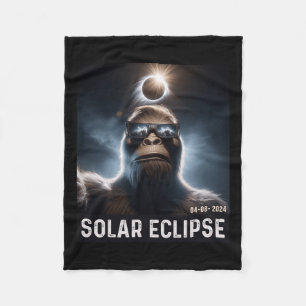 Een selfie maken met Solar 2024 Eclipse Glasses Me Fleece Deken
