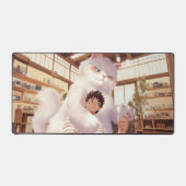 Een selfie met de pluizige reus bureaumat (Voorkant)