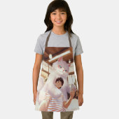 Een selfie met de pluizige reus schort (Insitu)