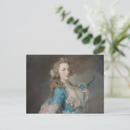 Een selfie met mijn papegaai briefkaart (Staand voorkant)