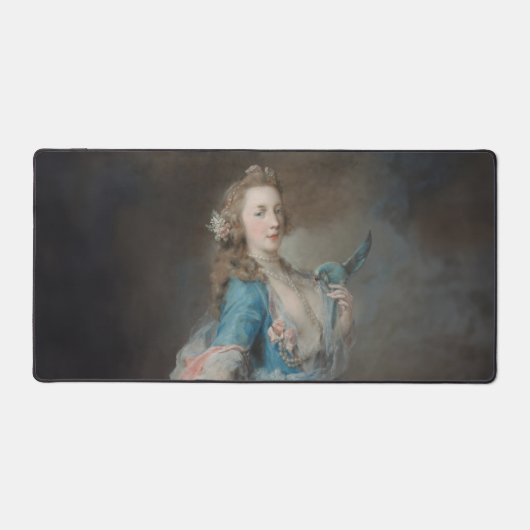 Een selfie met mijn papegaai bureaumat (Voorkant)