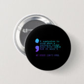 Een seminar over zelfmoordpreventie ronde button 5,7 cm (Voorkant /achterkant)