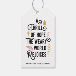 Een sensatie van hoop cadeaulabel