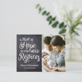 Een sensatie van Hoop, de vermoeide wereld verheug Feestdagenkaart (Staand voorkant)