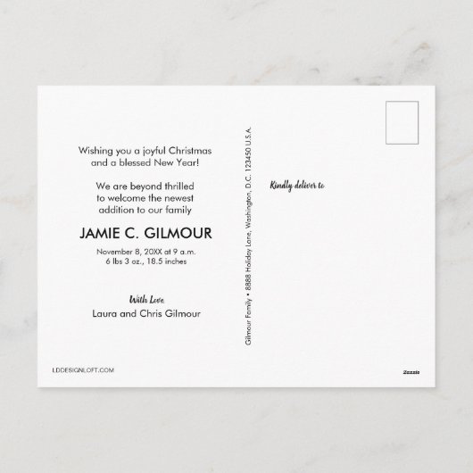 Een sensatie van Hoop, de vermoeide wereld verheug Feestdagenkaart (Achterkant)