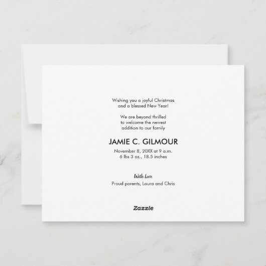 Een sensatie van Hoop, de vermoeide wereld verheug Feestdagenkaart (Achterkant)