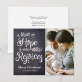 Een sensatie van Hoop, de vermoeide wereld verheug Feestdagenkaart (Voorkant / Achterkant)