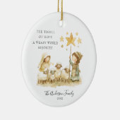 Een sensatie van hoop kerstboom kerststal keramisch ornament (Rechts)