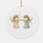 Een sensatie van hoop kerstboom kerststal keramisch ornament (Achterkant)