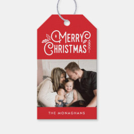 Een sensatie van hoop | Vrolijk kerstfeest | Foto  Cadeaulabel